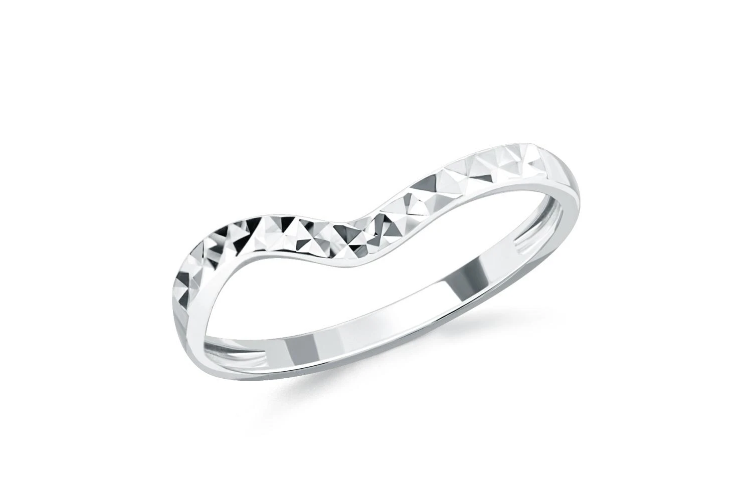 Кольцо из белого золота без вставок