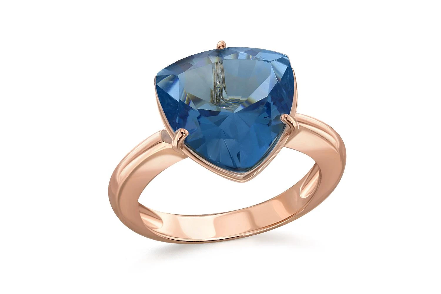 Кольцо из красного золота с наноситалом