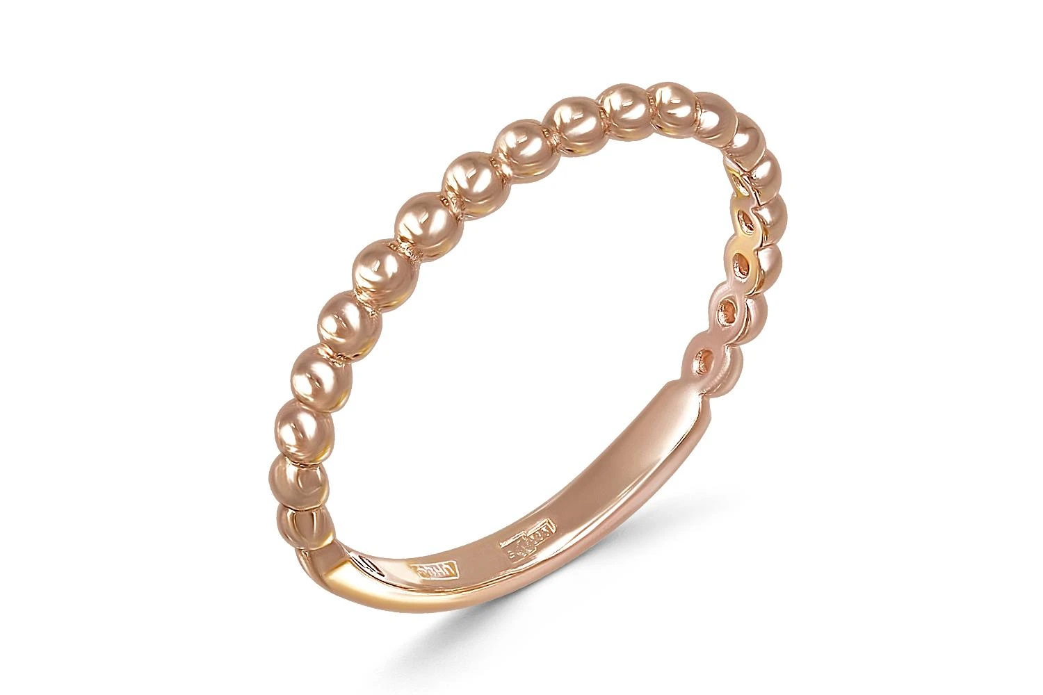 Кольцо из красного золота без вставок