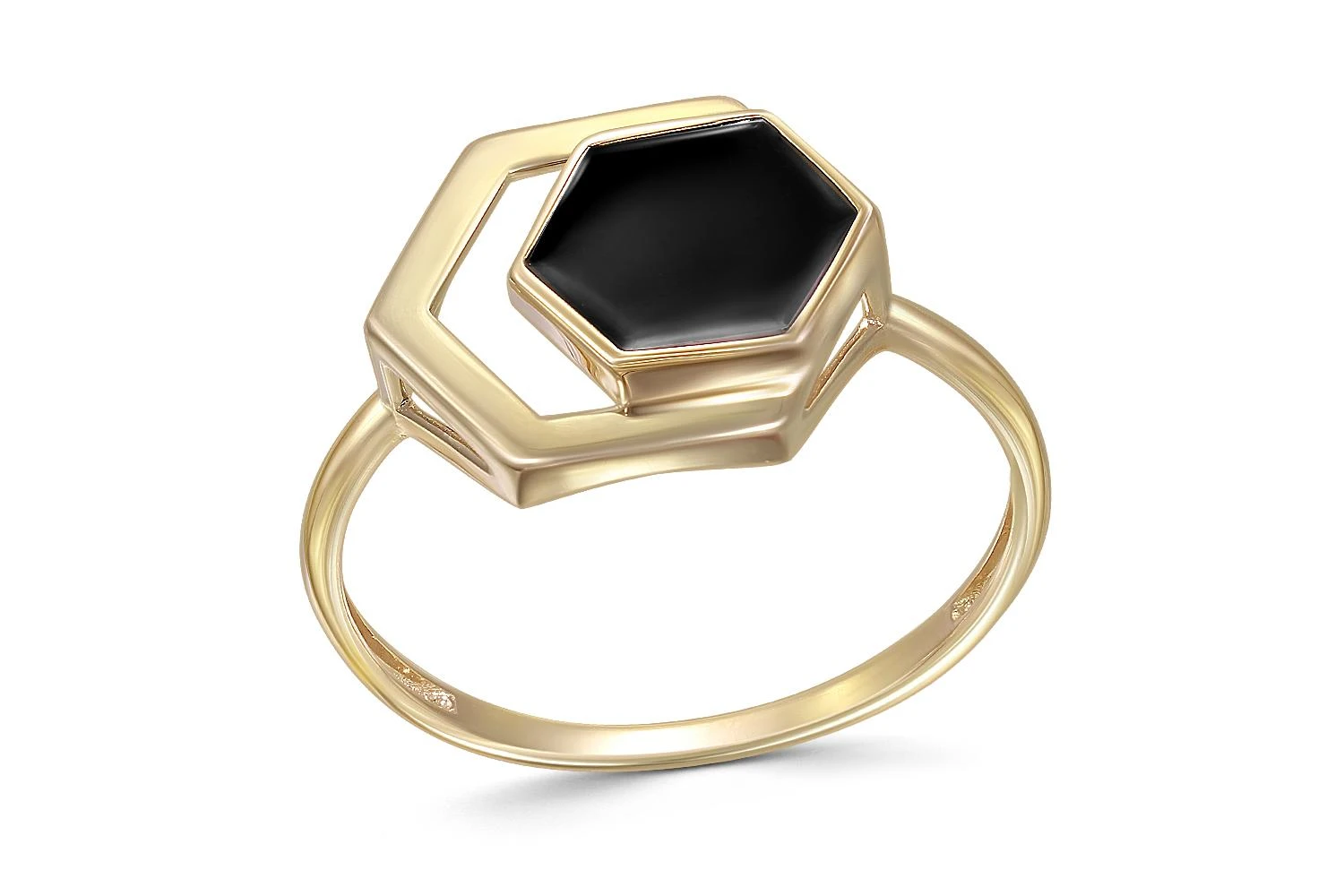 Кольцо из жёлтого золота без вставок