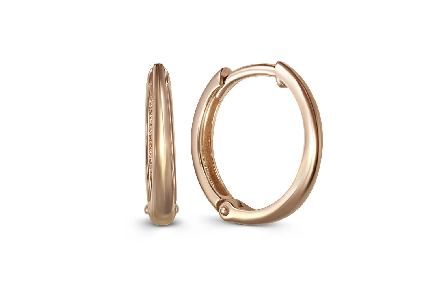 Основа серёг-трансформеров из красного золота без вставок