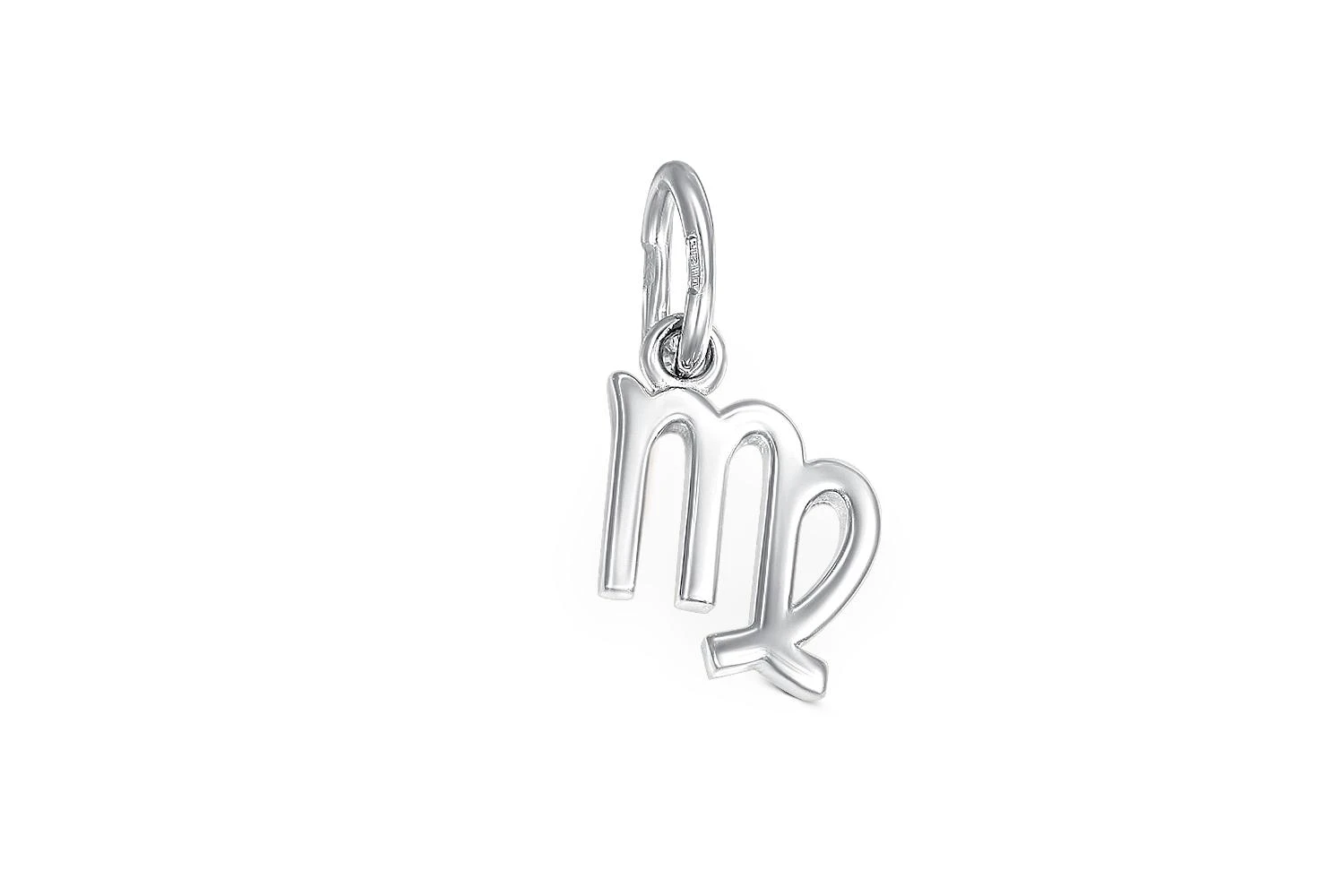 Подвеска Дева из белого золота без вставок