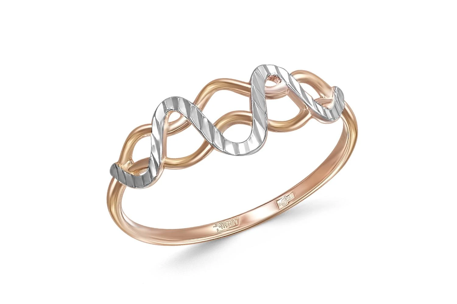 Кольцо из красного золота без вставок