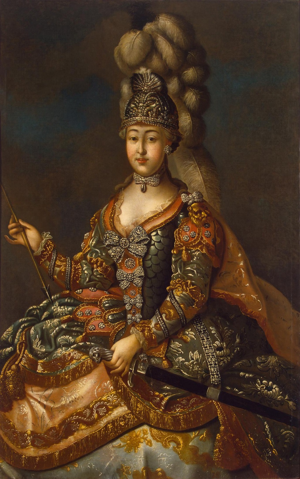 Карусельный портрет графини Анны Шереметевой. Иоанн Лигоцкий, 1769. Государственный исторический музей