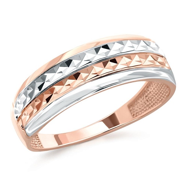 Кольцо из красного золота без вставок