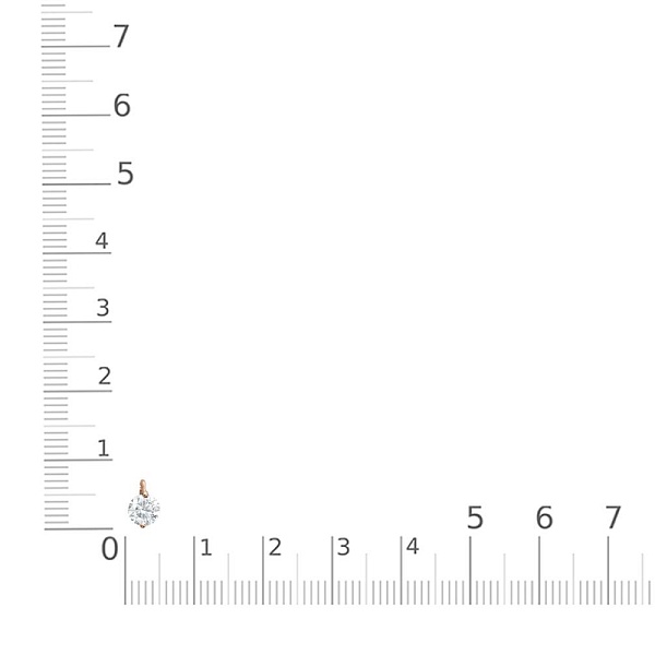Колье из красного золота с муассанитом