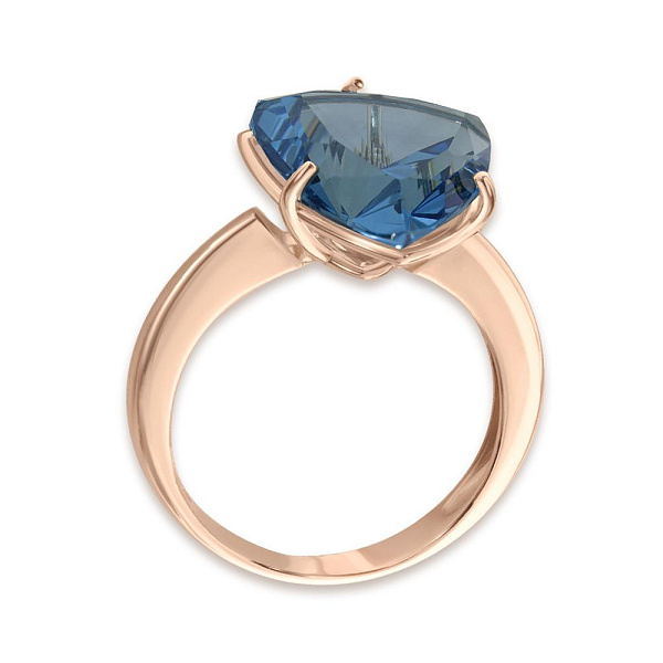 Кольцо из красного золота с наноситалом