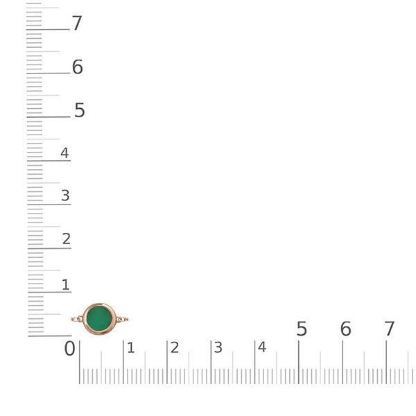 Браслет из красного золота с 3 агатами