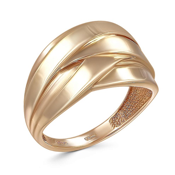 Кольцо из красного золота без вставок