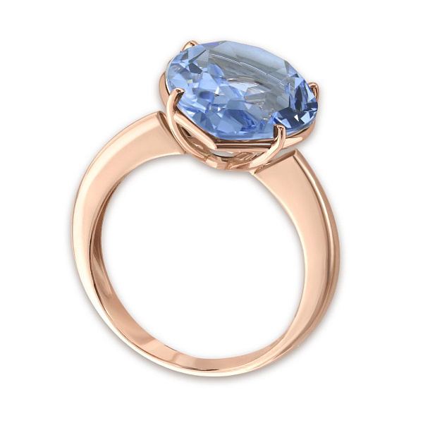 Кольцо из красного золота с наноситалом