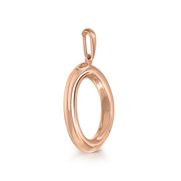 Подвеска из красного золота без вставок