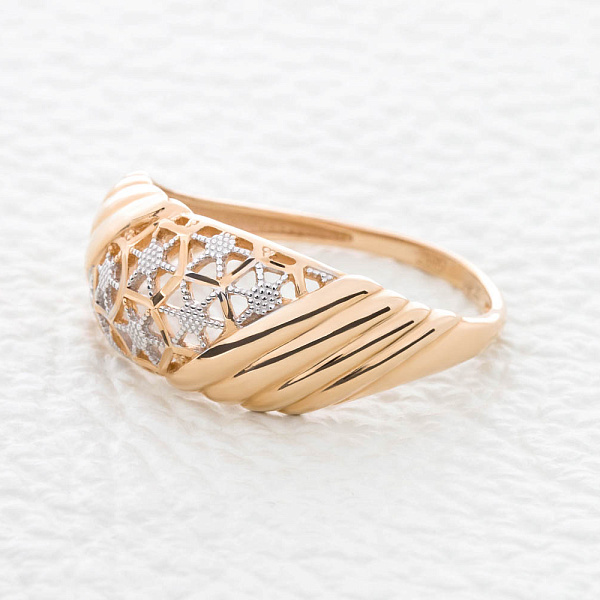 Кольцо из красного золота без вставок