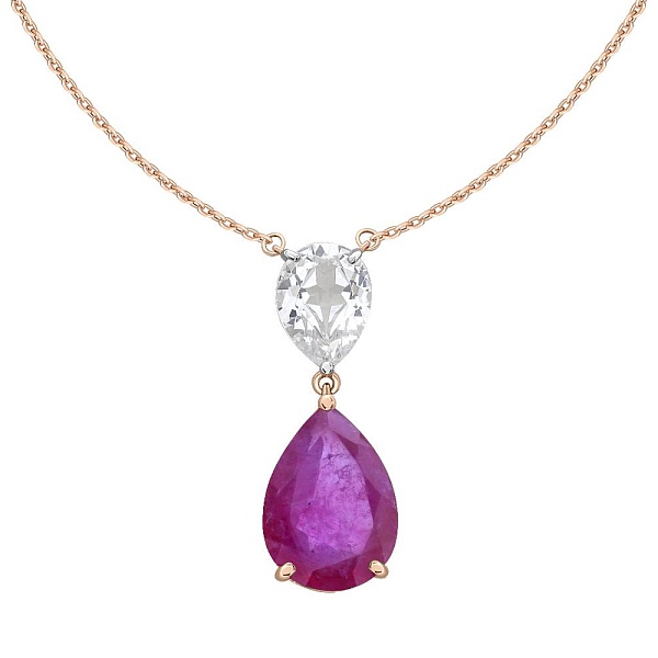 Колье из красного золота с 2 наноситалами