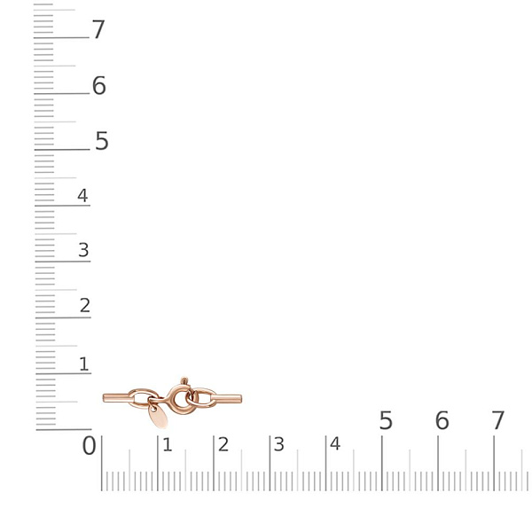 Колье из красного золота без вставок