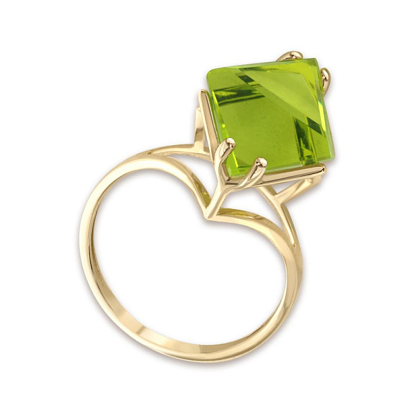 Кольцо из жёлтого золота с наноситалом