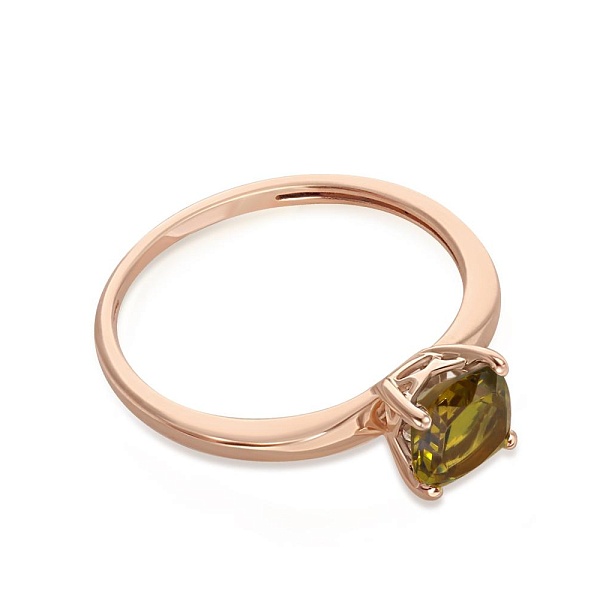 Кольцо из красного золота с султанитом