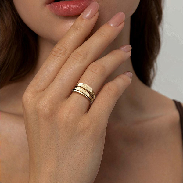 Кольцо из жёлтого золота без вставок