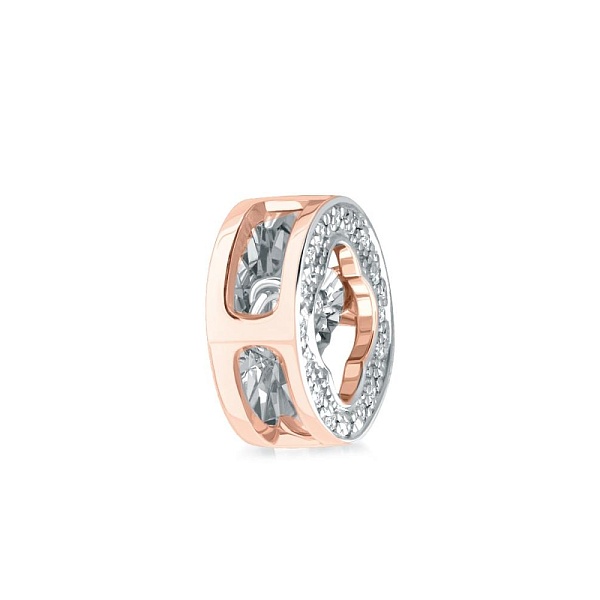 Подвеска из красного золота с 17 бриллиантами