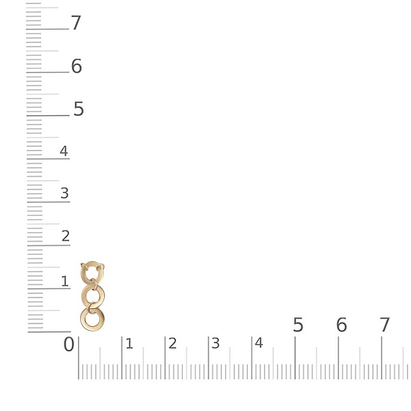 Колье Круг из жёлтого золота без вставок