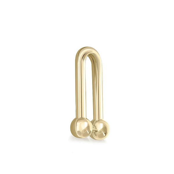 Подвеска серёг-трансформеров из жёлтого золота без вставок