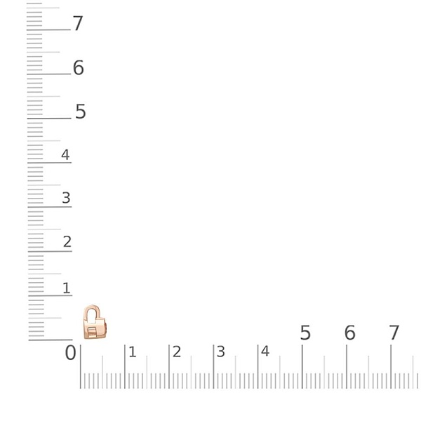 Колье из красного золота с цитрином