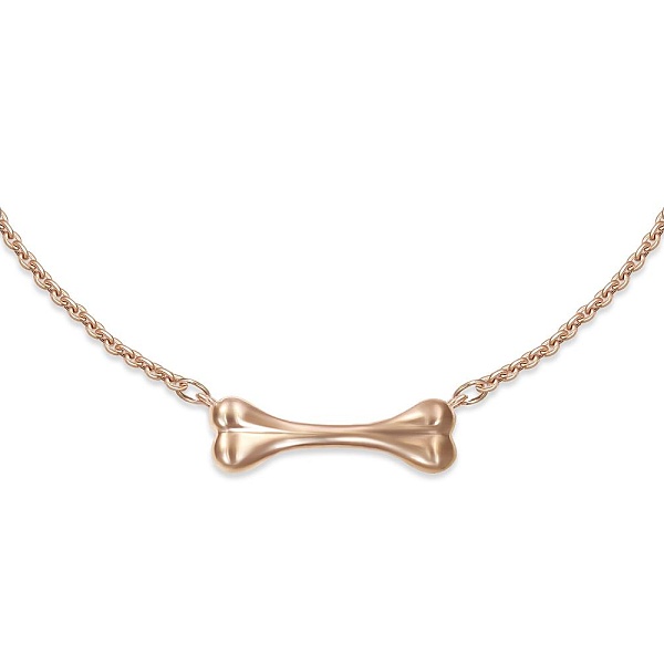 Колье Кость из красного золота без вставок