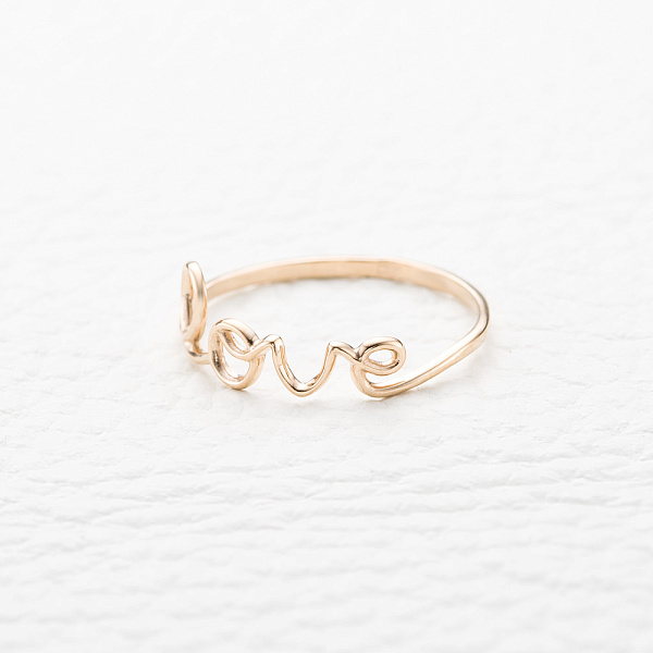 Кольцо из красного золота без вставок