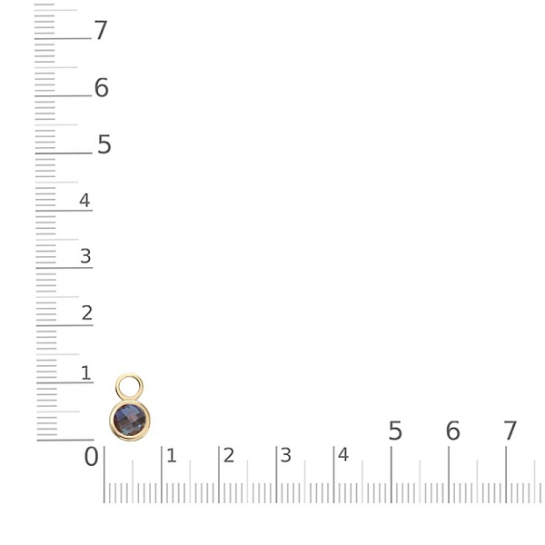 Подвеска серёг-трансформеров из жёлтого золота с александритом