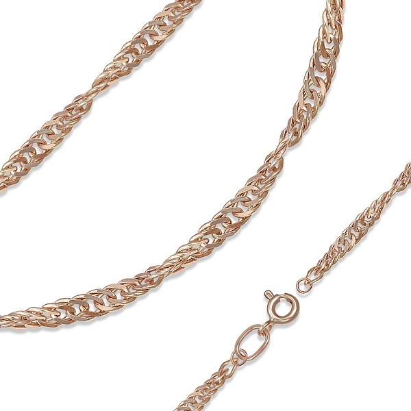 Браслет из красного золота без вставок