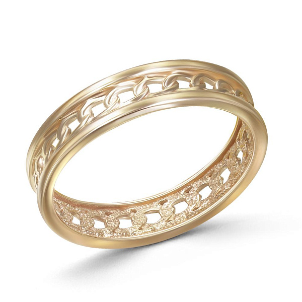 Кольцо из жёлтого золота без вставок