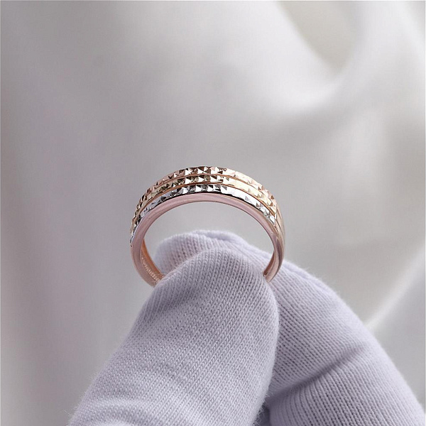 Кольцо из красного золота без вставок