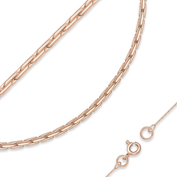Цепь Плетение якорь d нити 0,30 мм из красного золота