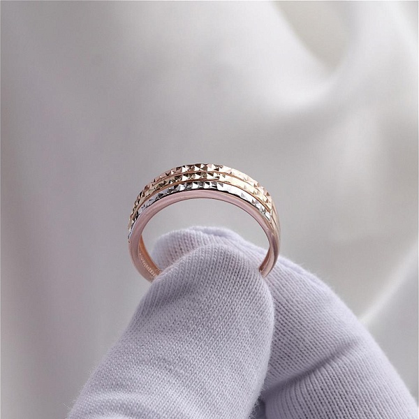 Кольцо из красного золота без вставок