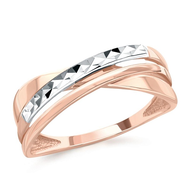 Кольцо из красного золота без вставок