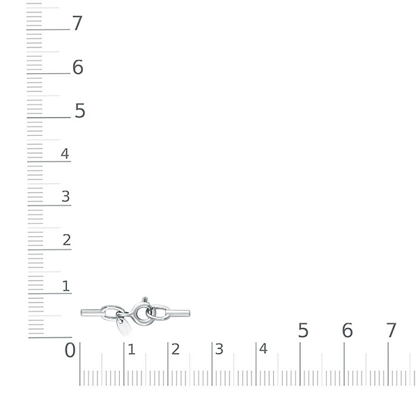 Колье из белого золота без вставок