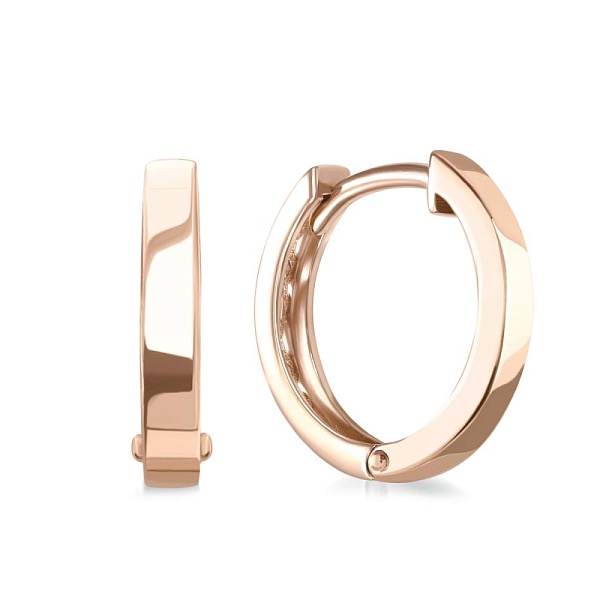 Основа серёг-трансформеров из красного золота без вставок