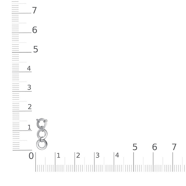 Колье Круг из белого золота без вставок