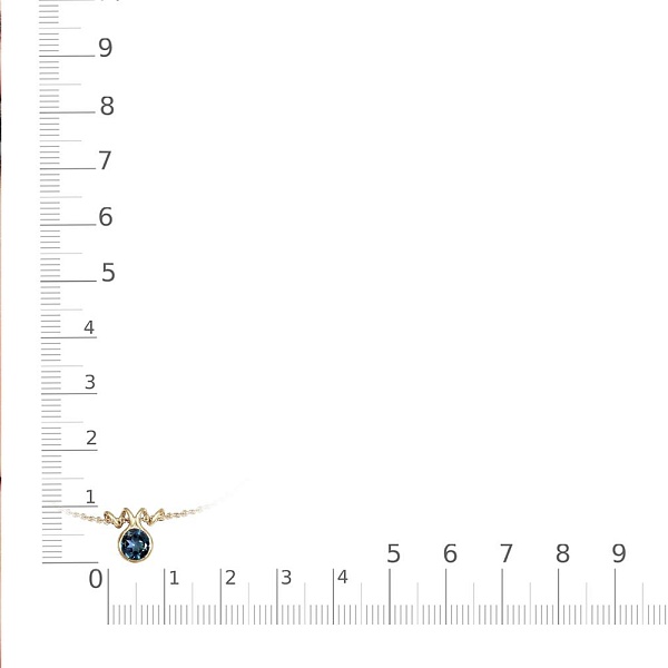 Колье из жёлтого золота с топазом лондон