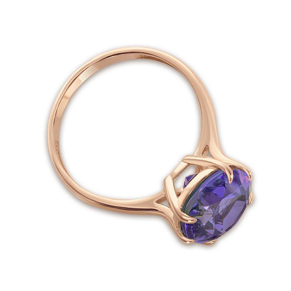 Кольцо из красного золота с наноситалом