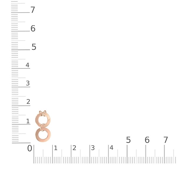 Колье Круг из красного золота без вставок