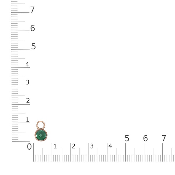 Подвеска серёг-трансформеров из красного золота с агатом
