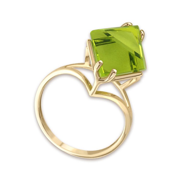 Кольцо из жёлтого золота с наноситалом