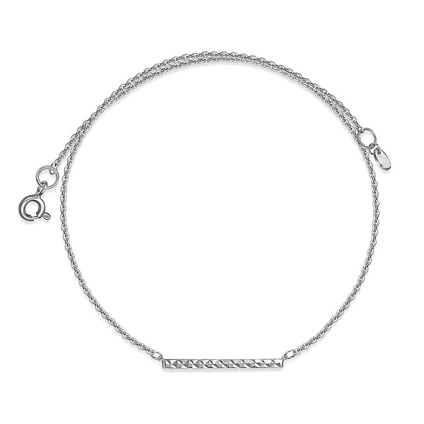 Колье из белого золота без вставок