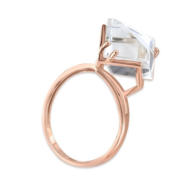 Кольцо из красного золота с наноситалом