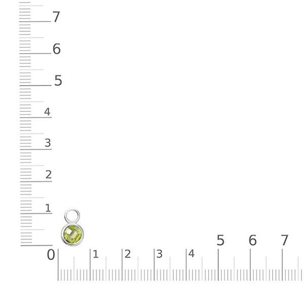 Подвеска серёг-трансформеров из белого золота с хризолитом