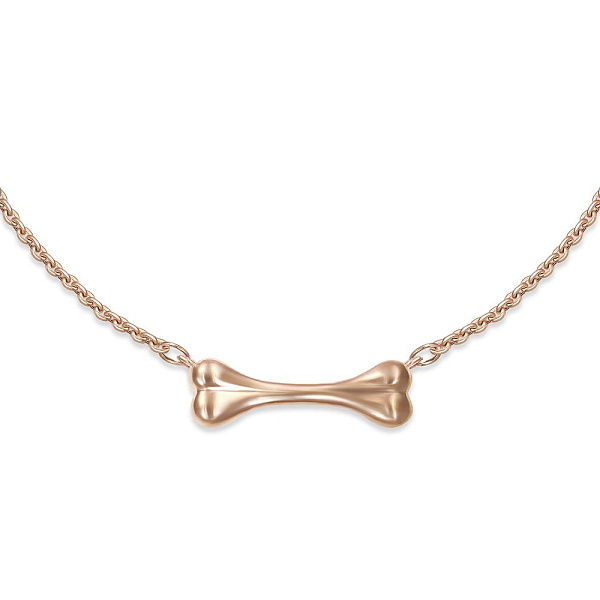 Колье Кость из красного золота без вставок