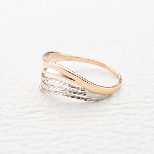 Кольцо из красного золота без вставок