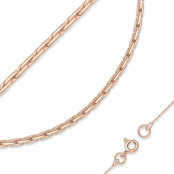 Цепь Плетение якорь d нити 0,30 мм из красного золота