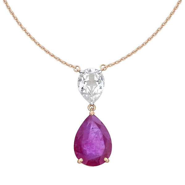 Колье из красного золота с 2 наноситалами