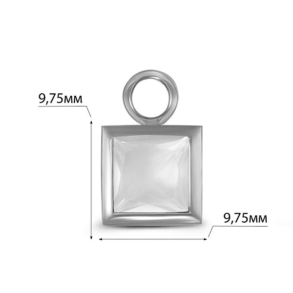 Подвеска из красного золота с цитрином